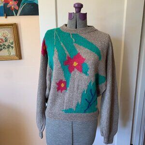VTG 80s PACA Bolivia Alpaca Hand Knit Sweater M